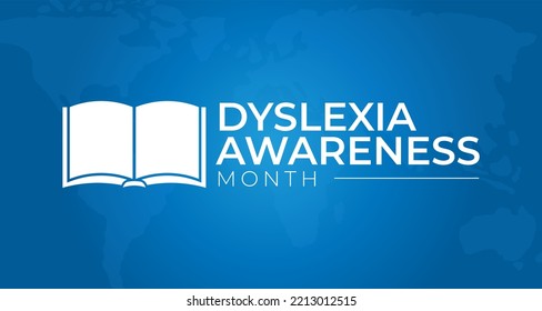 Dyslexia Awareness Month Background Illustration