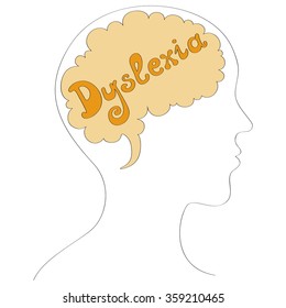 Dyslexia vector background