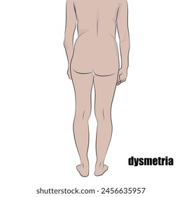 Dysmetria, inability to calculate the correct distance in muscle movements.
