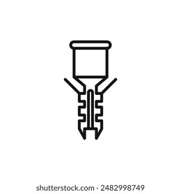 Dupel-Symbol-Logo-Zeichen-Vektorgrafik-Umriss