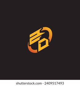 DZ combination letter unique initials logo esport for gaming team, youtube, twitch