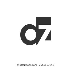 DZ creative geometric initial based modern and minimal logo. Letter d z trendy fonts. Universal professional elegant techno vector design.