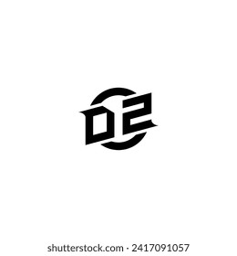 DZ initial game logo, banner design for your e-sports or streaming team