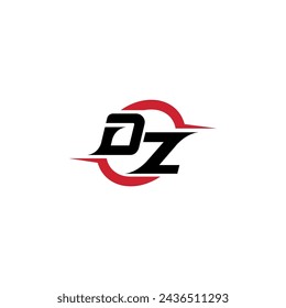 DZ initial logo cool and stylish concept for esport or gaming logo as your inspirational