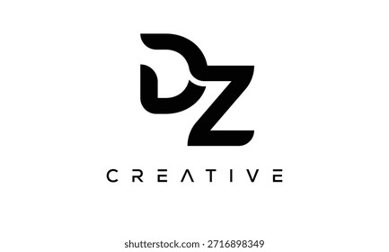 DZ Letter Monogram Logo for Modern Creative Brand Identity