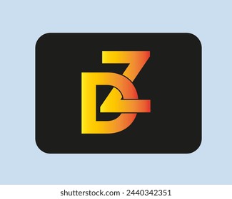 DZ logo. DZ creative initial latter logo.DZ abstract.DZ Monogram logo design.Creative and unique alphabet latter logo.