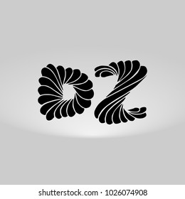 DZ Logo, Decorative, Romantic