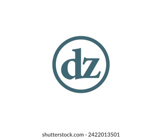 DZ logo design vector template