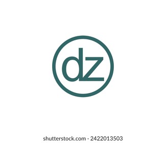 DZ logo design vector template