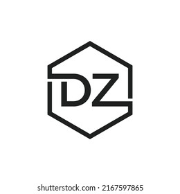 Dz Logo Vector Design Illustration Stock Vector (Royalty Free ...