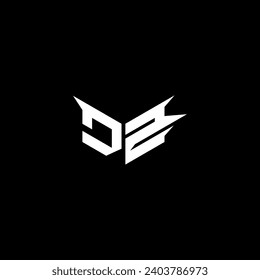 DZ Premium emblem logo initial esport and gaming design concept