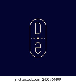 Monograma de la línea de boda DZ con diseño profesional de alta calidad que se imprimirá en cualquier medio impreso