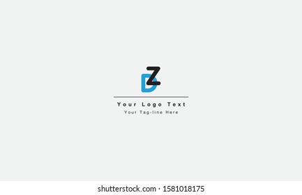 DZ or ZD letter logo. Unique attractive creative modern initial DZ ZD D Z initial based letter icon logo