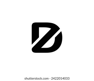 plantilla de vector de diseño de logotipo de ZD DZ