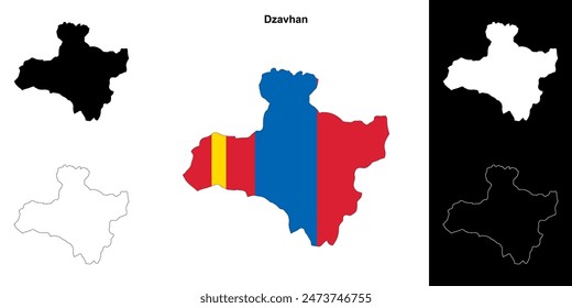 Mapa de la provincia de Dzavhan