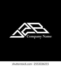 DZB Logo Design, DZB einfaches und modernes Logo. DZB luxuriöses Alphabet Design  