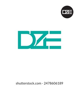 DZE Logo-Buchstabe Monogramm Design