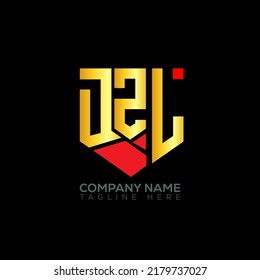 DZL initial modern logo design vector icon template