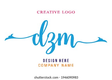 El logotipo de grabado DZM es sencillo, fácil de entender y autoritario