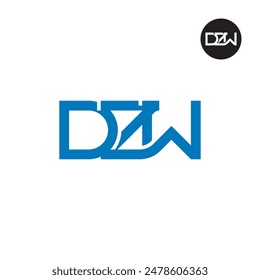 DZW Logo Letter Monogram Design