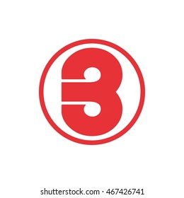 E or 3 in a circle logo