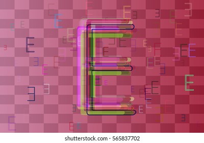 E Alphabet art idea