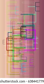 E Alphabet elements background