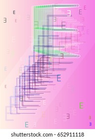 E Alphabet idea art