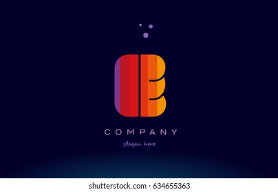 e alphabet letter colorful creative colors text dots creative company logo vector icon design template