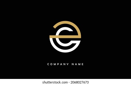 E, E Alphabet Letter Logo Monogram