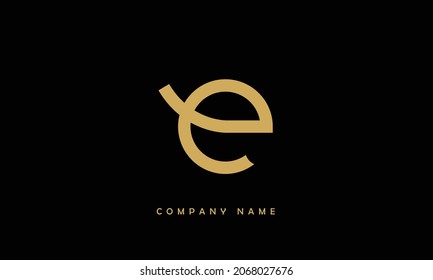 E, E Alphabet Letter Logo Monogram