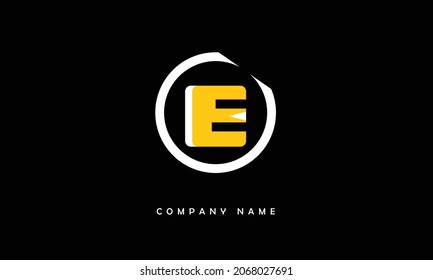 E, E Alphabet Letter Logo Monogram