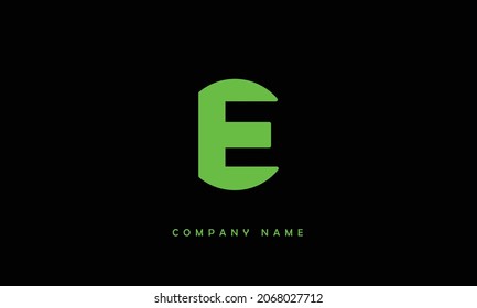 E, E Alphabet Letter Logo Monogram