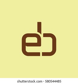 E & B Letter logo design vector element