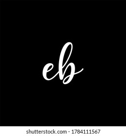E B letter logo template design