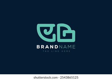 Diseño de logo E y B. EB Cartas abstractas Logo Monograma. Este diseño de logotipo es el proceso de crear un símbolo visual que representa una marca, empresa o individuo.