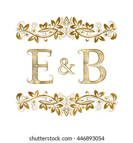 Vektor Stok Bt Vintage Initials Logo Symbol Letters (Tanpa Royalti ...