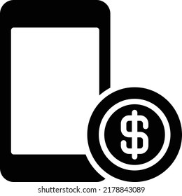 E banking Vector ilustración en un fondo transparente.Símbolos de calidad premium.Icono vector glifos para concepto y diseño gráfico.
