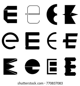 E Big Letter Logo