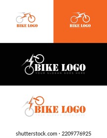 e Bike logo design template