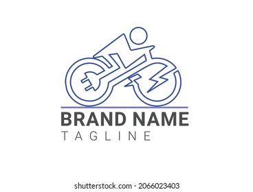 E Bike Logo And Icon Design Template