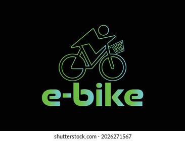 E Bike modern Logo and Icon Design
