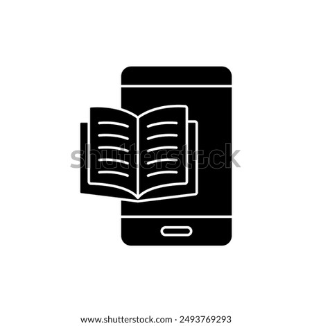 e book concept line icon. Simple element illustration. e book concept outline symbol design.