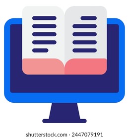 E Book Icon for web, app, infographic, etc