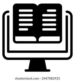 E Book Icon for web, app, infographic, etc