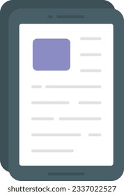 e book learning flat icons design