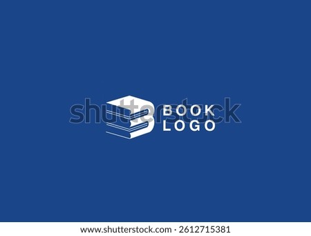 e book logo design.letter E and B for e-book application