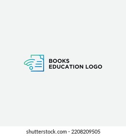 e book logo online vector books education