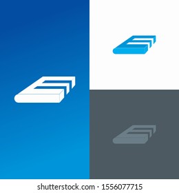 E Book Logo Symbol Design Template