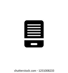 e book vector icon. e book sign on white background. e book icon for web and app